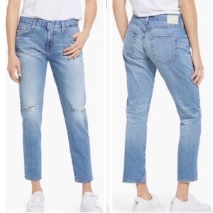 AG Ex-Boyfriend Distressed Slim Fit Jeans 22 Years Landmark Destructed Denim 29